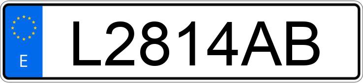 Numer rejestracyjny L2814AB posiada PEUGEOT 106