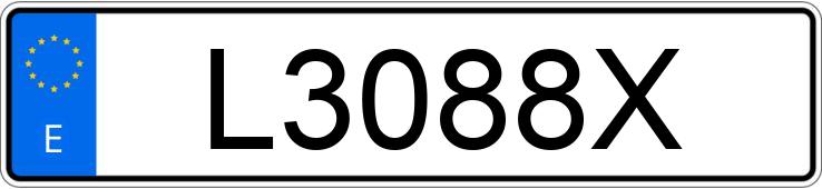 Numer rejestracyjny L3088X posiada SUZUKI VITARA