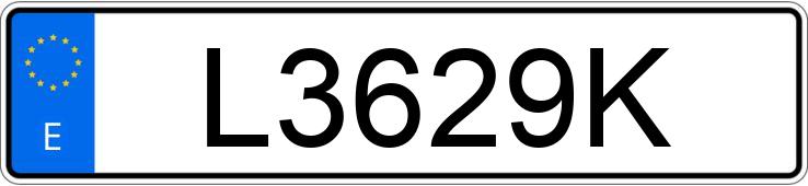 Numer rejestracyjny L3629K posiada LAND ROVER RANGE ROVER 3.5 V8