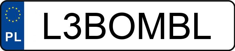 Numer rejestracyjny L3BOMBL posiada MERCEDES-BENZ CLS 350 CGI