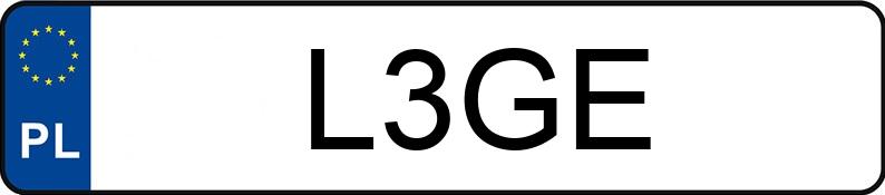 Numer rejestracyjny L3GE posiada ALFA ROMEO GIULIA Numer rejestracyjny L3GE posiada ALFA ROMEO GIULIA