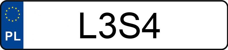 Numer rejestracyjny L3S4 posiada VOLKSWAGEN JETTA Numer rejestracyjny L3S4 posiada VOLKSWAGEN JETTA