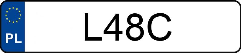 Numer rejestracyjny L48C posiada NISSAN 350 Z 3.5 MR`02 E3 350 Z 3.5 MR`02 E3