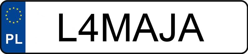 Numer rejestracyjny L4MAJA posiada VOLKSWAGEN PASSAT CC