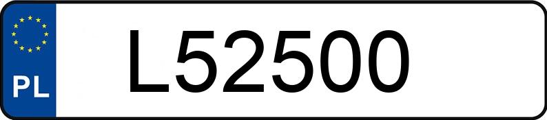 Numer rejestracyjny L52500 posiada CHRYSLER Pacifica 3.6 MR`17 E6 Touring L Plus Aut.