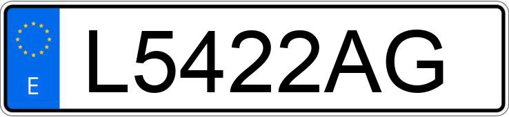 Numer rejestracyjny L5422AG posiada AUDI A4