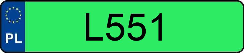 Numer rejestracyjny L551 posiada TESLA Model S MR`12 40kWh Numer rejestracyjny L551 posiada TESLA Model S MR`12 40kWh