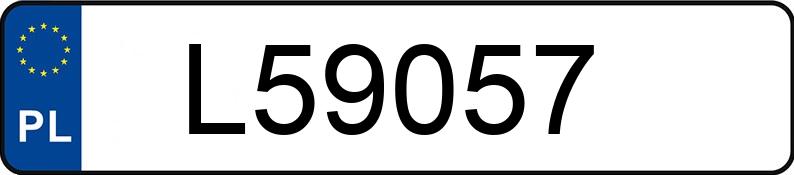 Numer rejestracyjny L59057 posiada BMW Enduro G 310 GS