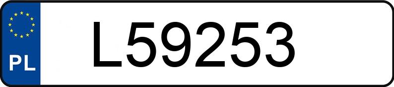 Numer rejestracyjny L59253 posiada DAF CF 85.430 E3 18.0t FT