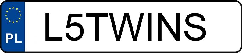 Numer rejestracyjny L5TWINS posiada AUDI A3