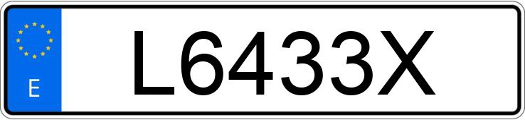 El número de registro L6433X tiene HONDA SILVER WING 600 El número de registro L6433X tiene HONDA SILVER WING 600