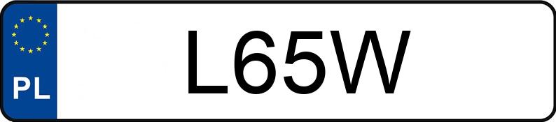 Numer rejestracyjny L65W posiada DODGE Grand Caravan 3.6 Kat. MR`11 GT Aut.