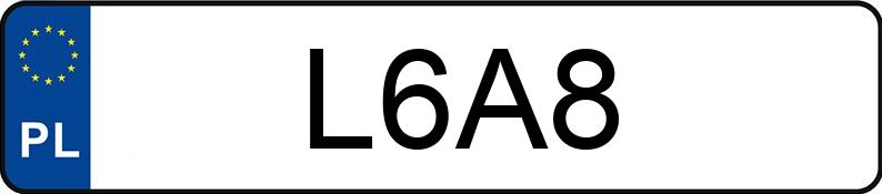 Numer rejestracyjny L6A8 posiada DODGE CHALLENGER Numer rejestracyjny L6A8 posiada DODGE CHALLENGER