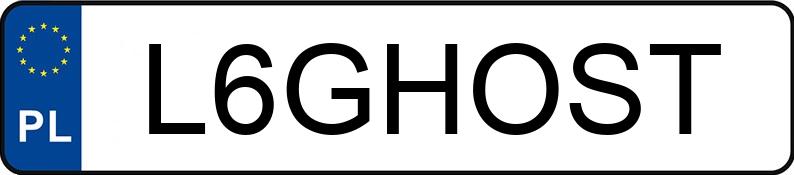 Numer rejestracyjny L6GHOST posiada OPEL INSIGNIA LIMOUSINE HB
