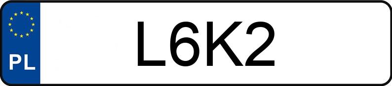 Numer rejestracyjny L6K2 posiada BMW 318 I