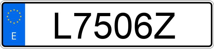 Numer rejestracyjny L7506Z posiada MITSUBISHI 3000 GT Numer rejestracyjny L7506Z posiada MITSUBISHI 3000 GT