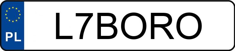 Numer rejestracyjny L7BORO posiada AUDI A7 SPORTBACK Numer rejestracyjny L7BORO posiada AUDI A7 SPORTBACK