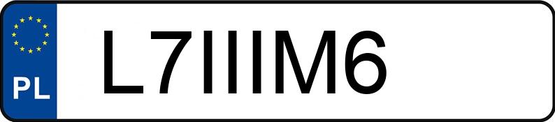 Numer rejestracyjny L7IIIM6 posiada BMW M6 Numer rejestracyjny L7IIIM6 posiada BMW M6