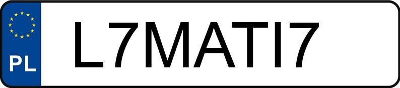 Numer rejestracyjny L7MATI7 posiada BMW 530 Diesel MR`03 E3 E60 530 Diesel MR`03 E3 E60 Numer rejestracyjny L7MATI7 posiada BMW 530 Diesel MR`03 E3 E60 530 Diesel MR`03 E3 E60