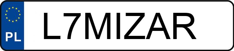 Die Registrierungsnummer L7MIZAR hat MERCEDES-BENZ GLE 400 D 4MATIC COUPE H1GLE