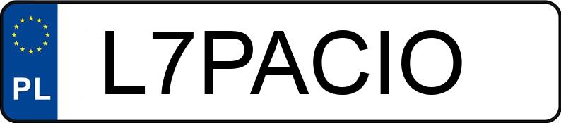 Numer rejestracyjny L7PACIO posiada BMW 535D XDRIVE Numer rejestracyjny L7PACIO posiada BMW 535D XDRIVE