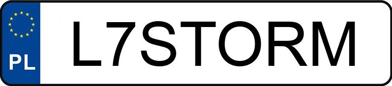 Numer rejestracyjny L7STORM posiada BMW 320D Numer rejestracyjny L7STORM posiada BMW 320D