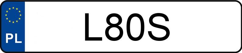 Numer rejestracyjny L80S posiada VOLKSWAGEN JETTA