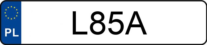 Numer rejestracyjny L85A posiada DODGE DURANGO Numer rejestracyjny L85A posiada DODGE DURANGO