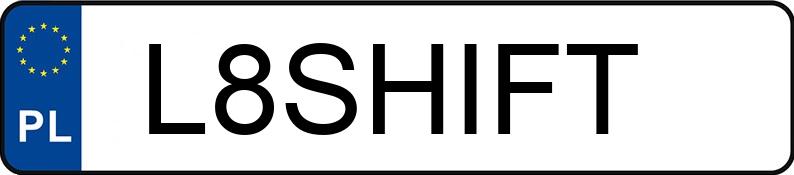 Numer rejestracyjny L8SHIFT posiada BMW 525D Numer rejestracyjny L8SHIFT posiada BMW 525D