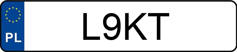 Numer rejestracyjny L9KT posiada GMC SIERRA Numer rejestracyjny L9KT posiada GMC SIERRA