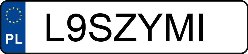 Numer rejestracyjny L9SZYMI posiada BMW 335I