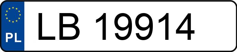 Numer rejestracyjny LB 19914 posiada JELCZ M101 M101 - LB19914