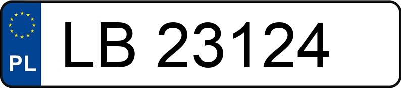 Numer rejestracyjny LB 23124 posiada BMW 523 - LB23124