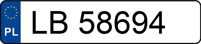 Numer rejestracyjny LB 58694 posiada BMW M5 - LB58694