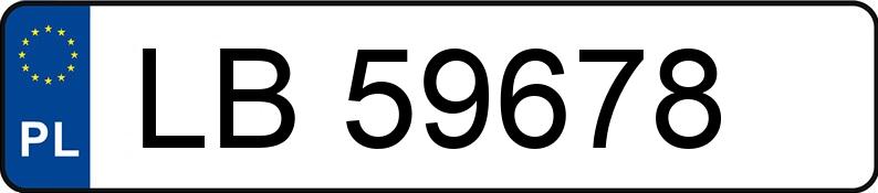 Numer rejestracyjny LB 59678 posiada VOLKSWAGEN GOLF - LB59678