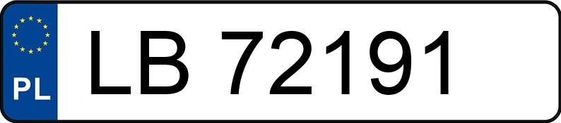 Numer rejestracyjny LB 72191 posiada DACIA DUSTER - LB72191