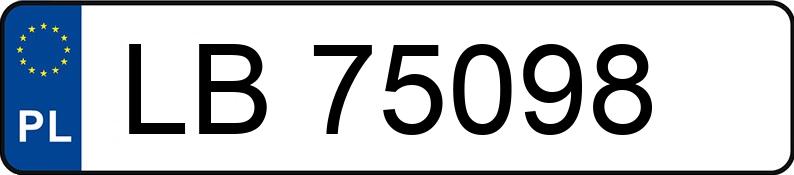 Numer rejestracyjny LB 75098 posiada BMW M 5 Touring 5.0 MR`07 E4 E61 Aut. - LB75098