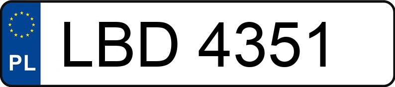 Numer rejestracyjny LBD 4351 posiada WAZ LADA 2105 2105 S - LBD4351