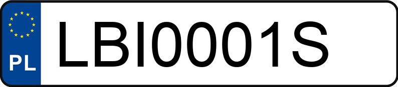 Numer rejestracyjny LBI 0001S posiada WESTFALIA 118451 - LBI0001S Numer rejestracyjny LBI 0001S posiada WESTFALIA 118451 - LBI0001S
