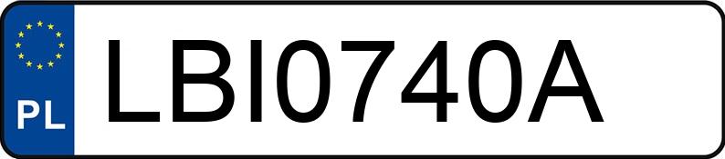 Numer rejestracyjny LBI 0740A posiada BMW 740LI XDRIVE - LBI0740A