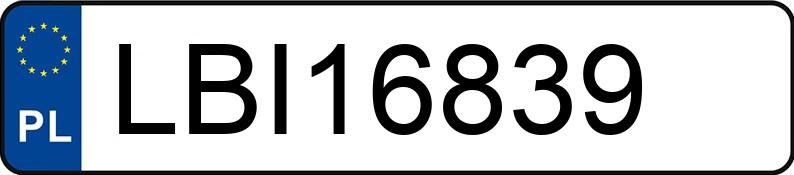 Numer rejestracyjny LBI 16839 posiada MERCEDES-BENZ 126 - LBI16839