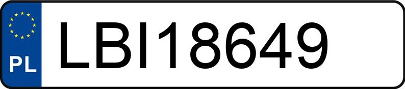 Numer rejestracyjny LBI 18649 posiada VOLKSWAGEN SHARAN - LBI18649