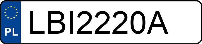 Numer rejestracyjny LBI 2220A posiada SKODA SUPERB - LBI2220A