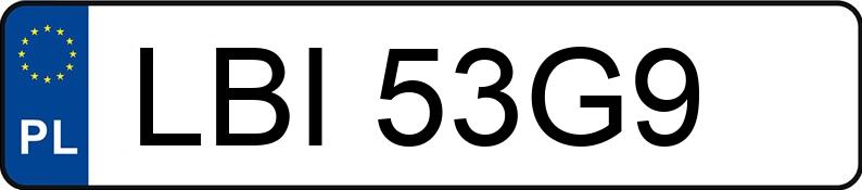 Numer rejestracyjny LBI 53G9 posiada SKODA OCTAVIA 1.9 - LBI53G9 Numer rejestracyjny LBI 53G9 posiada SKODA OCTAVIA 1.9 - LBI53G9
