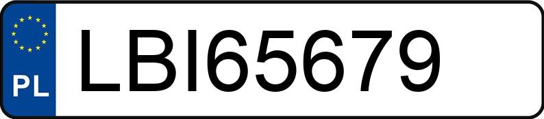 Numer rejestracyjny LBI 65679 posiada BMW 530 Diesel MR`03 E3 E60 530 Diesel MR`03 E3 E60 - LBI65679