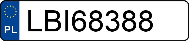 Numer rejestracyjny LBI 68388 posiada KIA STINGER - LBI68388 Numer rejestracyjny LBI 68388 posiada KIA STINGER - LBI68388