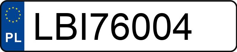 Numer rejestracyjny LBI 76004 posiada NISSAN NV200 - LBI76004