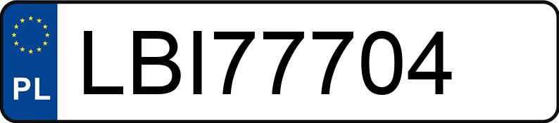 Numer rejestracyjny LBI 77704 posiada VOLKSWAGEN Polo IV 1.4 MR`05 E4 Comfortline - LBI77704