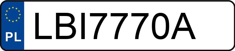 Numer rejestracyjny LBI 7770A posiada MERCEDES-BENZ G 270 - LBI7770A