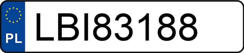 Numer rejestracyjny LBI 83188 posiada AUDI A3 - LBI83188